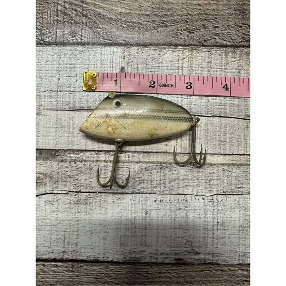 🎣Vintage Silver Whopper Stopper Bayou Boogie Crankbait Fishing Lure - Picture 2 of 3